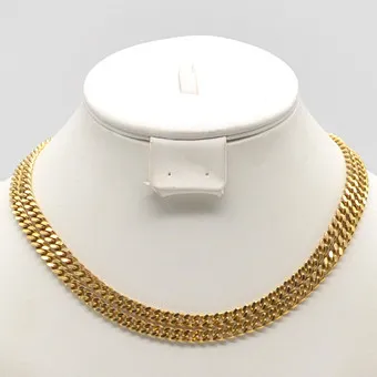 GROSSÉ, MODESCHMUCK COLLIER, VERGOLDETE PANZERKETTE.