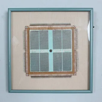 UNKNOWN ARTIST. Magnetic core memory on board circa 1960.