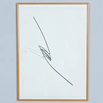 HARALD NAEGELI (1939). Lithograph on laid paper, '' Horn '' signed, limited, 8/50 (1991).