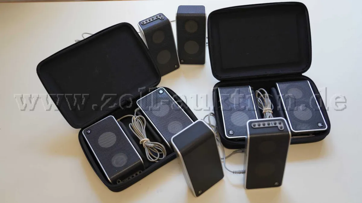 4 Logitech USB multimedia luidsprekers S-0155A voor pc en laptop