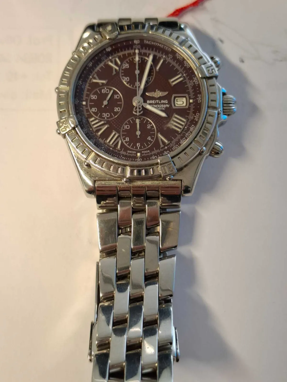 1 Herrenarmbanduhr "Breitling" Modell Chronomat Crosswind