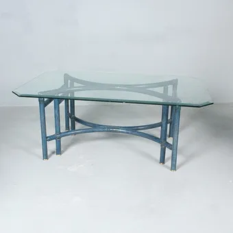 Salontafel / Coffee Table van bamboe, jaren 1970.