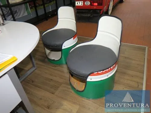 Olievat-stoelen, set van 2 CASTROL