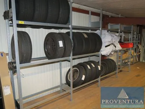 Rack à pneus système modulaire env. 400x50x220 cm (LxPxH)