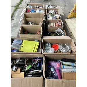 14 boxes of bric-a-brac
