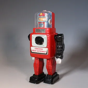 Cragstan Great Astronaut robot, Alps, tin, 1960s, Japan.