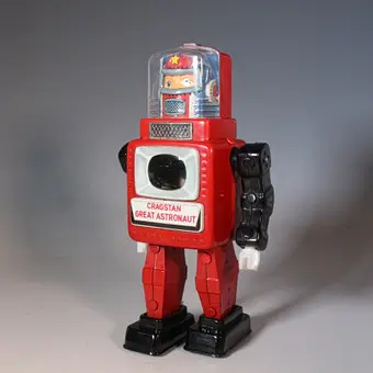 Cragstan Great Astronaut robot, Alps, blik, jaren 1960, Japan.
