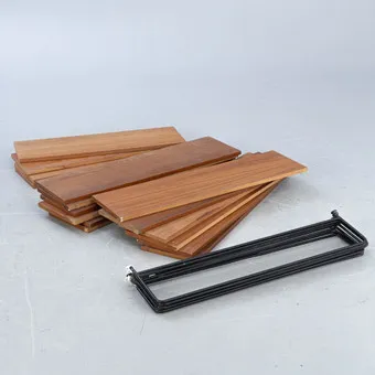 Ernst Dieter Hilker for Omnia, wall shelf in teak, Germany, 1960s (23).