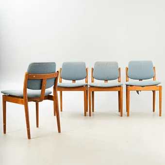 ARNE VODDER. четыре стула для Sibast, Дания, 1960-е (4).