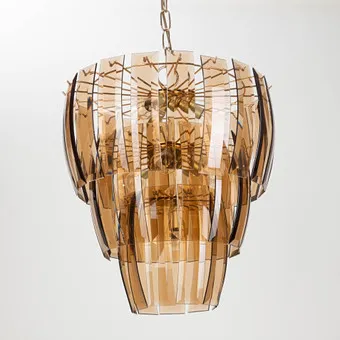 Three-tier cascade chandelier, Italy, 1970s-1980s.