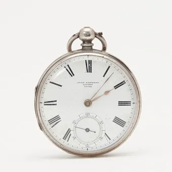 JOHN FORREST, LONDRES. Montre de marine, argent 925, chronomètre, vers 1916, Angleterre.