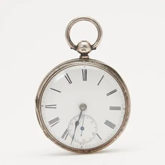 WILLIAM STUART. Pocket watch, 'Bamber Bridge', 925 silver, full-plate lever movement, circa 1800, England.