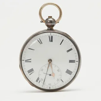 LÉPINE SPINDLE POCKET WATCH, 925 silver, circa 1877, England.