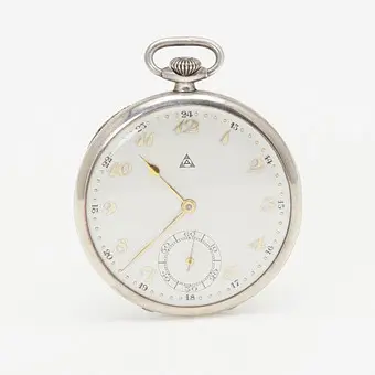 ALPINA. Frack-zakhorloge, 800 zilver, circa 1935. Zwitserland.