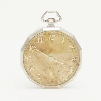ALPINA UNION HORLOGÉRE. Frack-Taschenuhr, 900er Silber, um 1930, Schweiz.