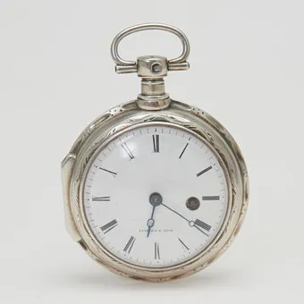 ZACHARIE À LYON. Montre de gousset, remontage manuel, argent 925, vers 1810, France.