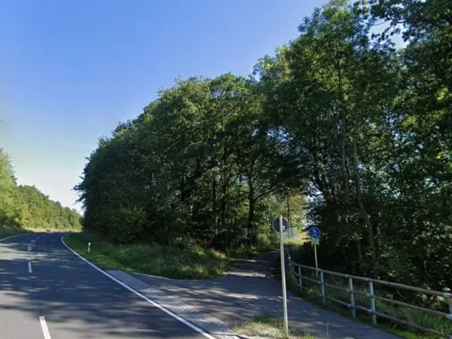 Wooded plot along a cycle path north of Oberlauringen
