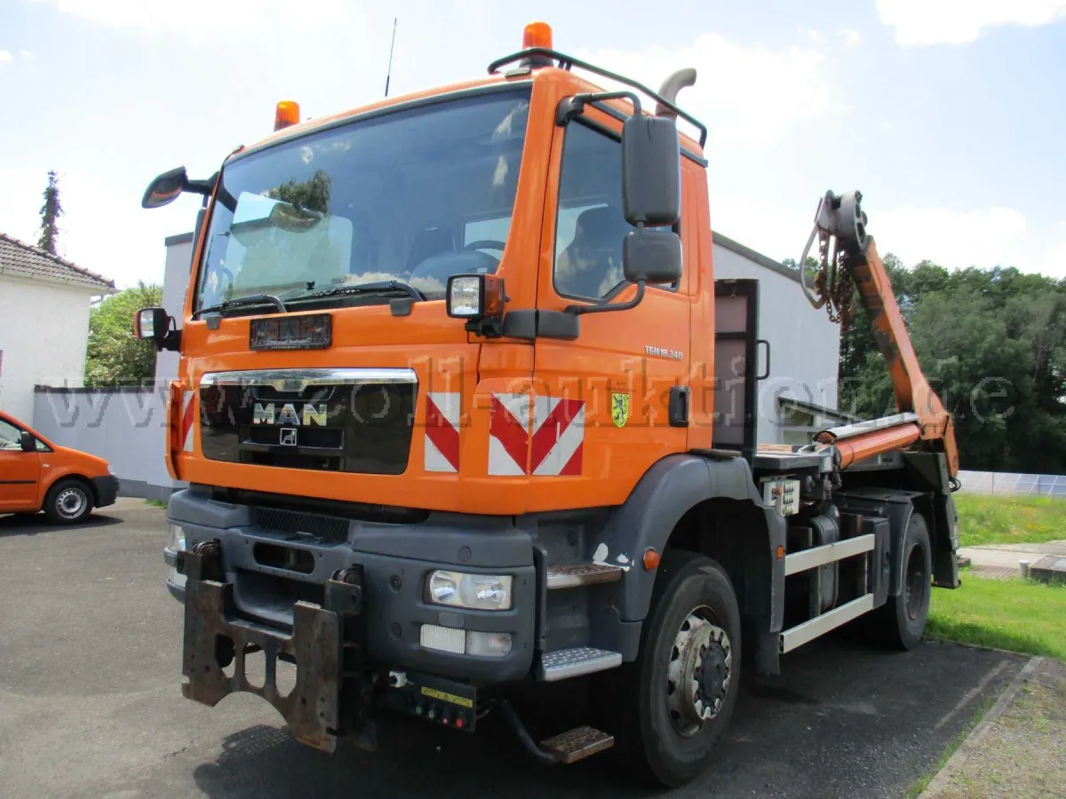 1 MAN TGM 18.340 Container Absetzkipper
