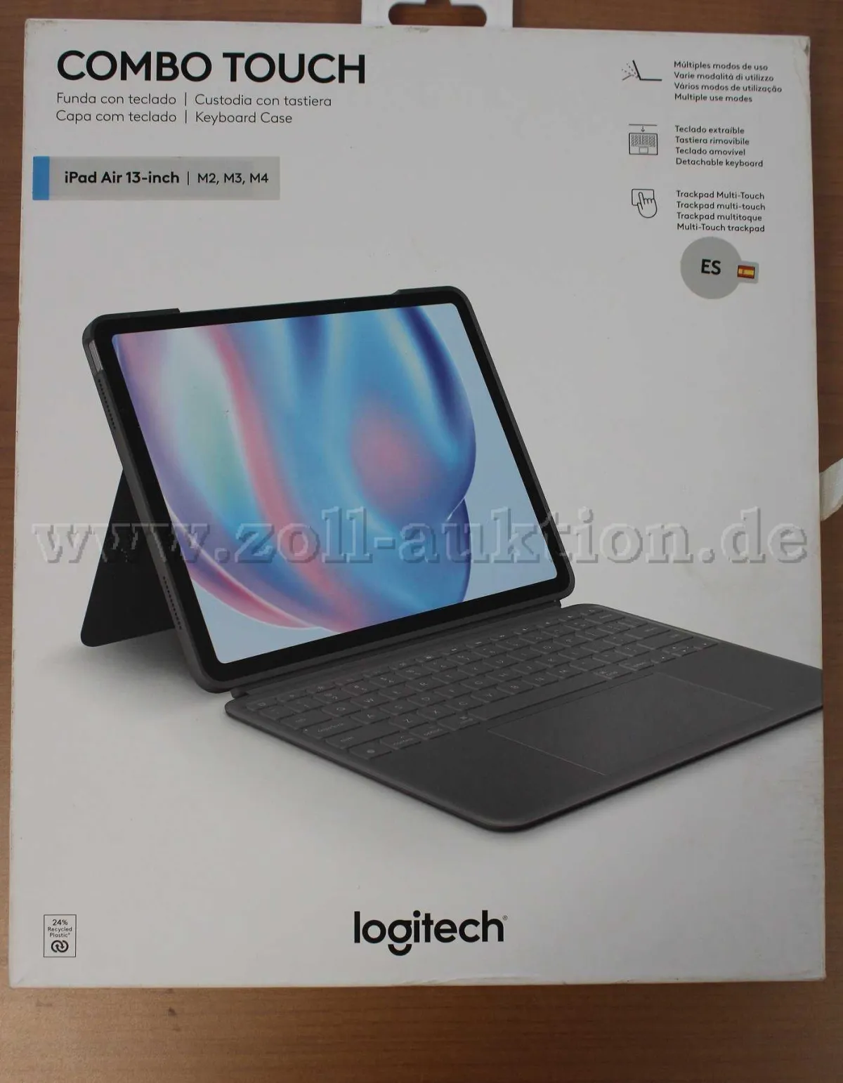 2 Logitech Combo Touch iPad Air 13 pouces étui clavier - clavier espagnol