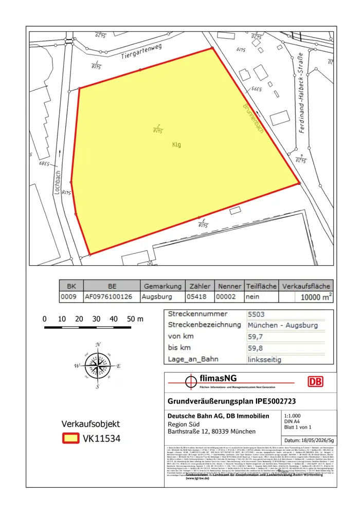 Volkstuincomplex in Augsburg Ferdinand-Halbeck-Straße