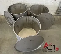 3x RVS opvangbak