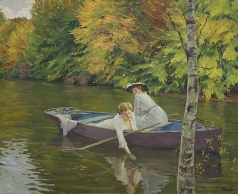 Edward Cucuel, Vožnja čamcem, 1918
