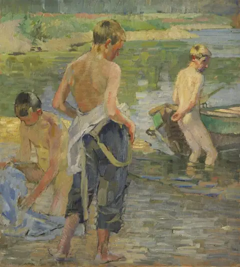 Christian Landenberger, Dječaci koji se kupaju, 1908