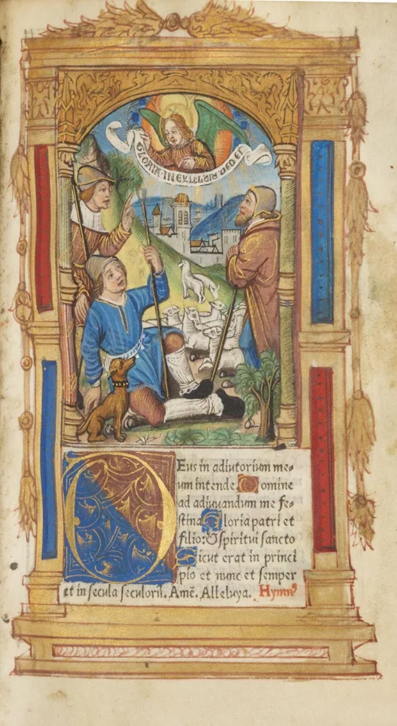 Horae B.M.V., livre d'heures imprimé sur parchemin