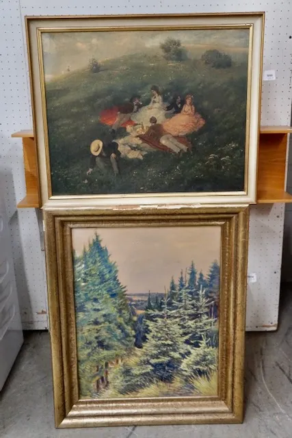 2 tableaux "Paysage"