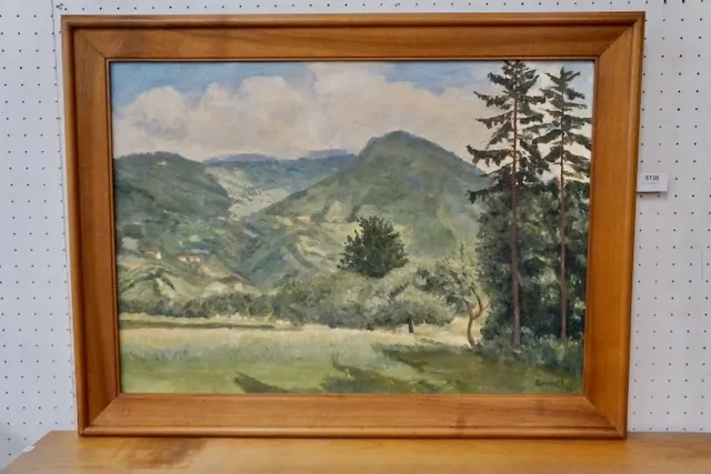 1 Ölgemälde "Landschaft" sig.