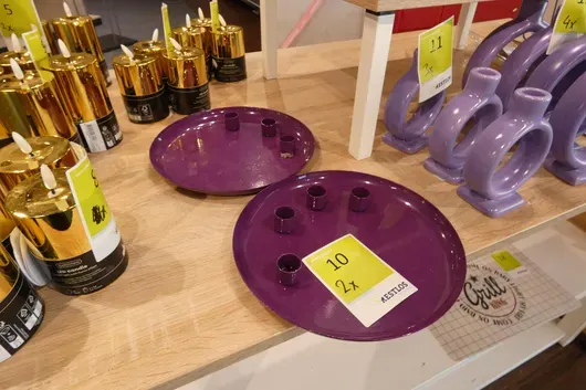 2x plateau porte-bougies