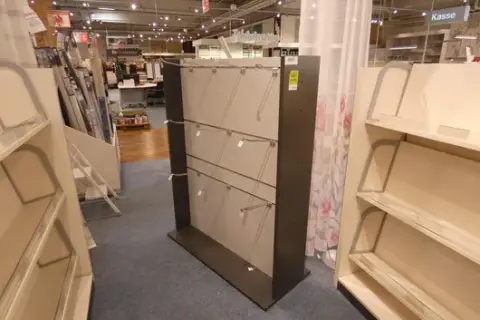 Sales shelf, double-sided, without contents