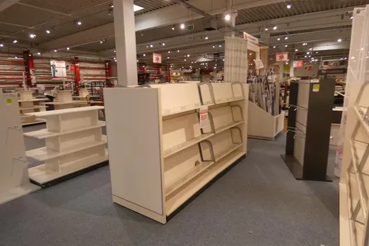Sales shelf, double-sided, without contents