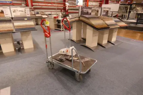 Shopping cart, with contents