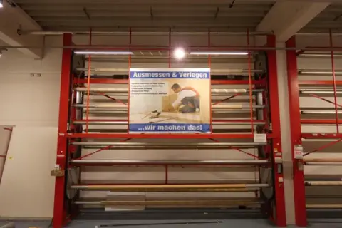 eska Schneider Lagersysteme - Stock roulant / paternoster pour rouleaux de revêtement de sol TR-PA