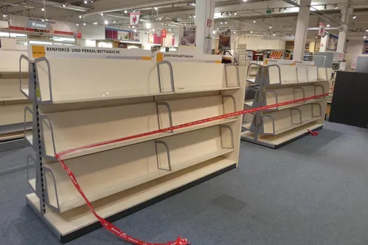 2x Étagère de marchandises, sans contenu