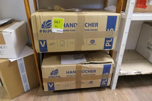 Lot Fripa - Essuie-mains Plus, pliage en V, 1 pli, env. 25 x 23 cm