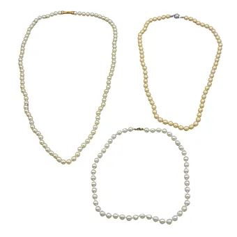 3-TEILIGES PERLENKETTEN SET.