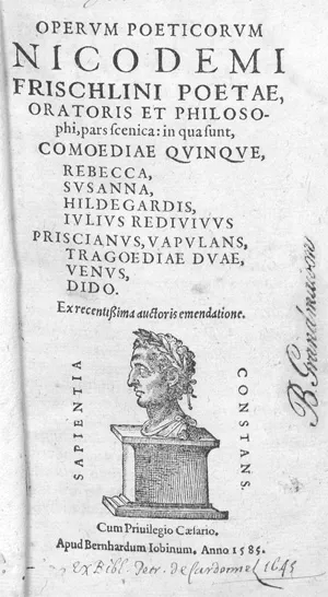Frischlin, Nicodemus – Operum poeticorum