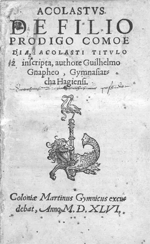 Gnapheus, Wilhelm – Acolastus