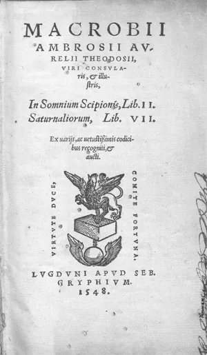 Macrobius, A. A. T. – Commentaar op de Droom van Scipio