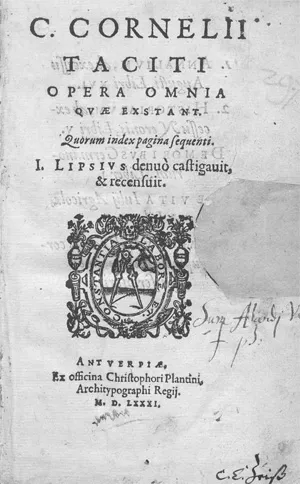 Tacitus, Cornelus – Opera Omnia quae Exstant