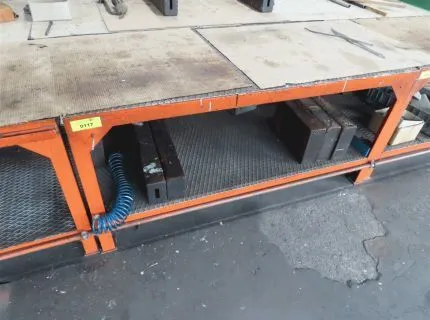 1 work table, metal construction, dimensions approx. 170 x 80 cm