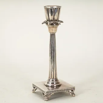 Table candlestick, sterling silver, Italy, 2nd half 20th c.
