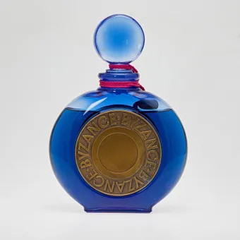ROCHAS PARIS. Grote factice / flacon, geur 'Byzance', glas, 1987, Frankrijk.