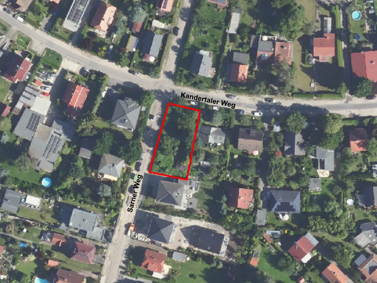 Quiet building plot for a single-family house