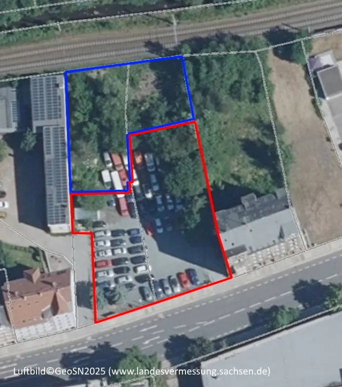 Terrain constructible commercial en très bon emplacement (vente commune de la BImA et de la ville de Chemnitz)