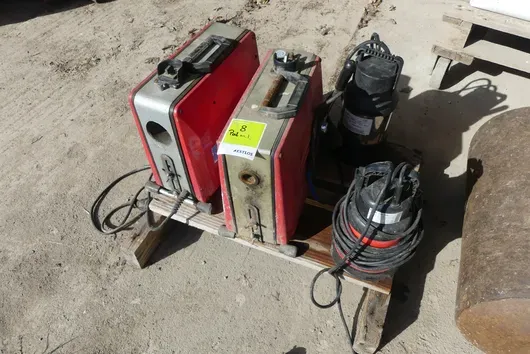 Submersible pumps and pipe cleaning devices