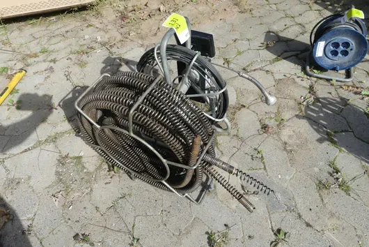 Drain cleaning spiral / pipe inspection camera