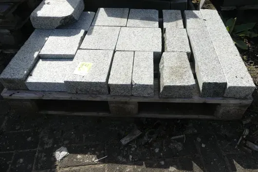 Pallet with contents - stone building elements
